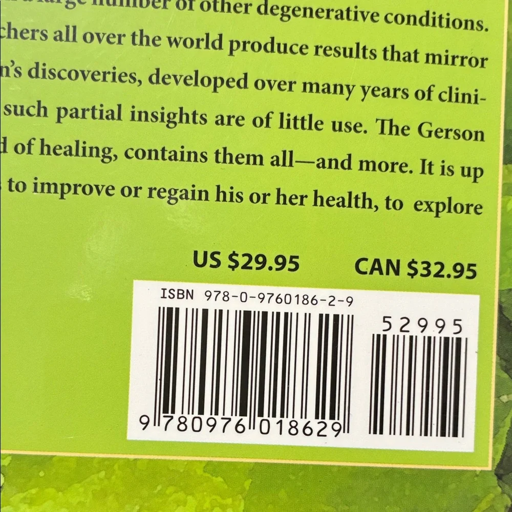 Gerson Health media features green